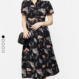 Disturbia Nightmoth Midi Shirt Dress US12